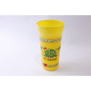 We Squeeze To Please, Yellow Lemonade Cup, Plastic Glass, Summer, Party